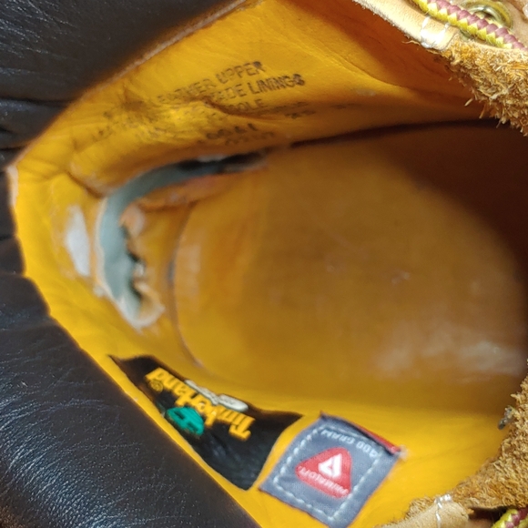 8.5 Men's Wheat Nubuck Timberland Boots - Picture 11 of 12